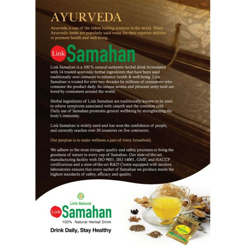 Load video: Link Samahan Ayurvedic Herbal Drink – 4g Sachets