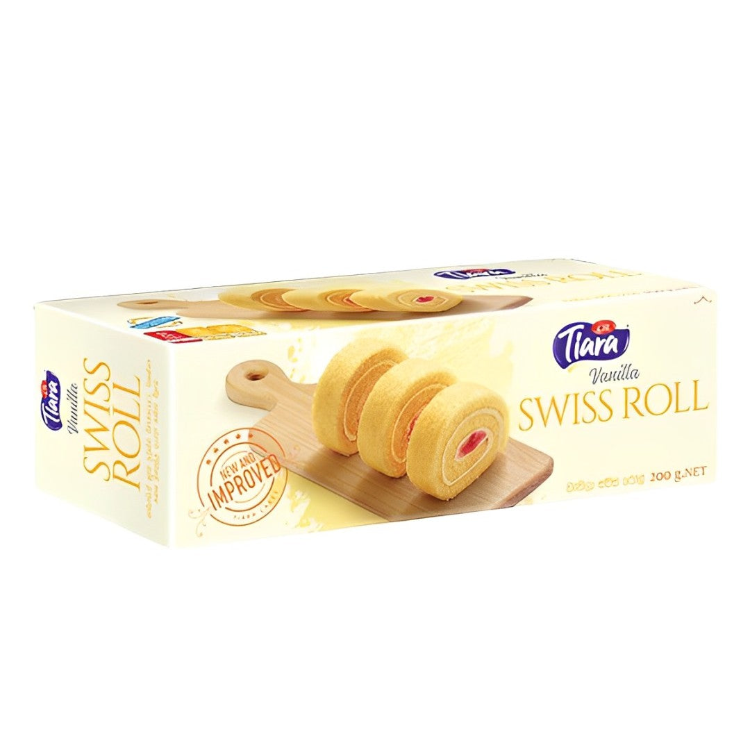 Tiara Swiss Roll Vanilla Cake - 200g