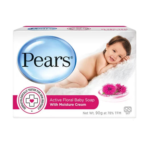Pears Active Floral Baby Soap - 90g
