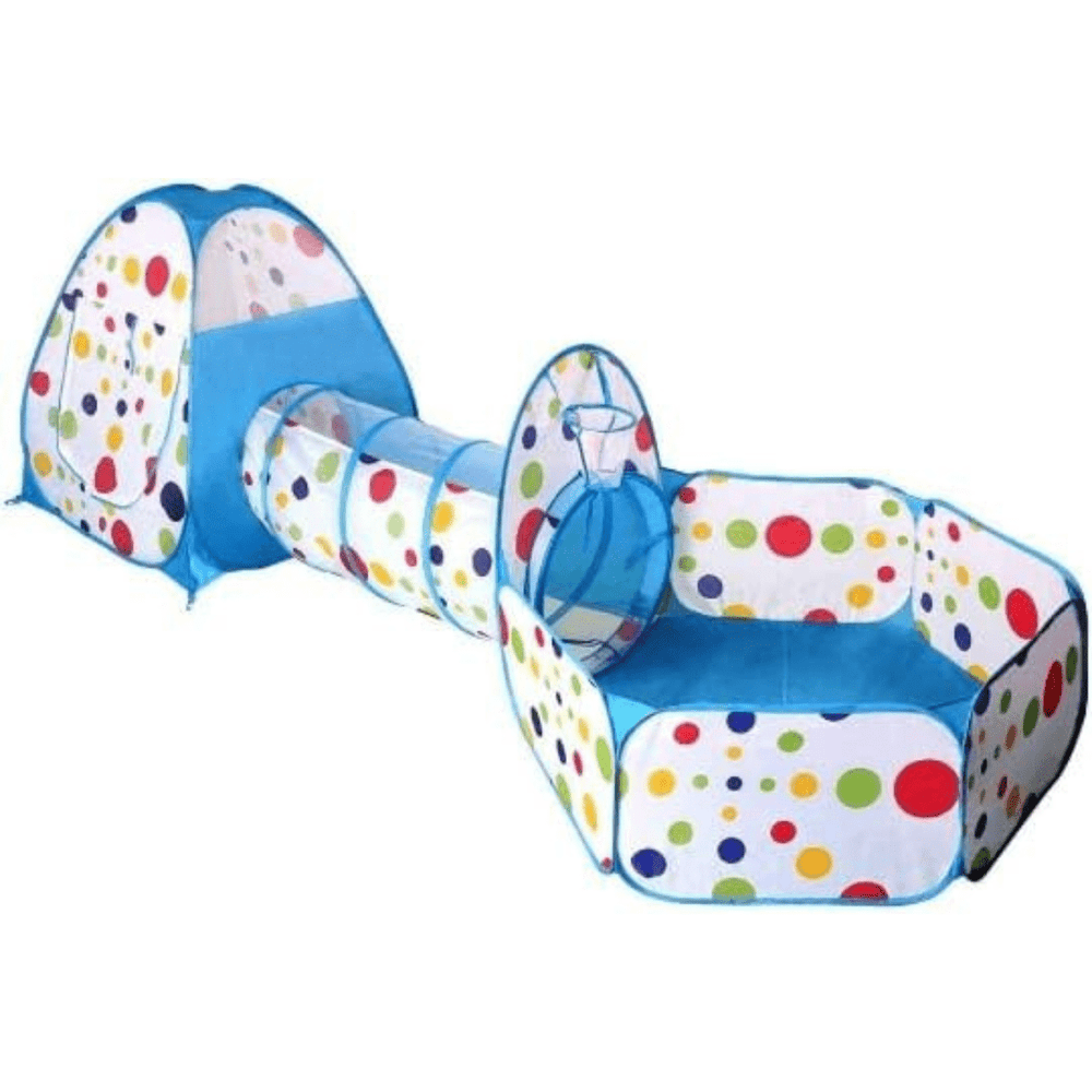 3-in-1 Play Tent with Tunnel & Ball Pit