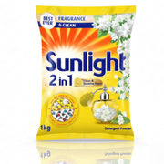 Sunlight 2 in 1 Clean & jasmine Fresh  Detergent Powder - 1kg