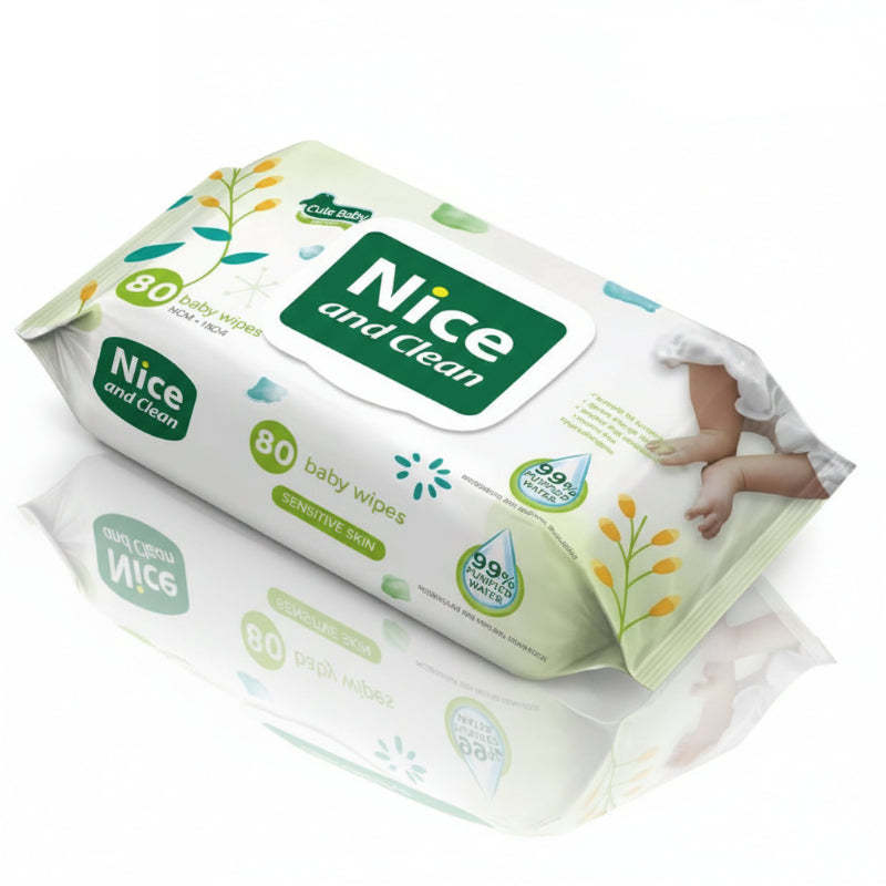 Cute Baby Nice and Clean Wet Wipe - (80 Wipes)