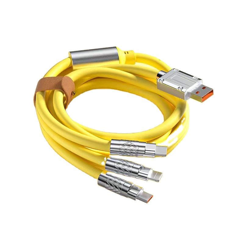 ZINC ALLOY 3-in-1 Fast Charging Data Cable 120W