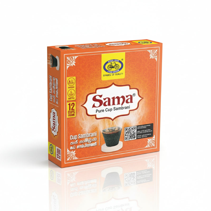 Sama Pure Cup Sambrani - 12 Cups (Small Pack)