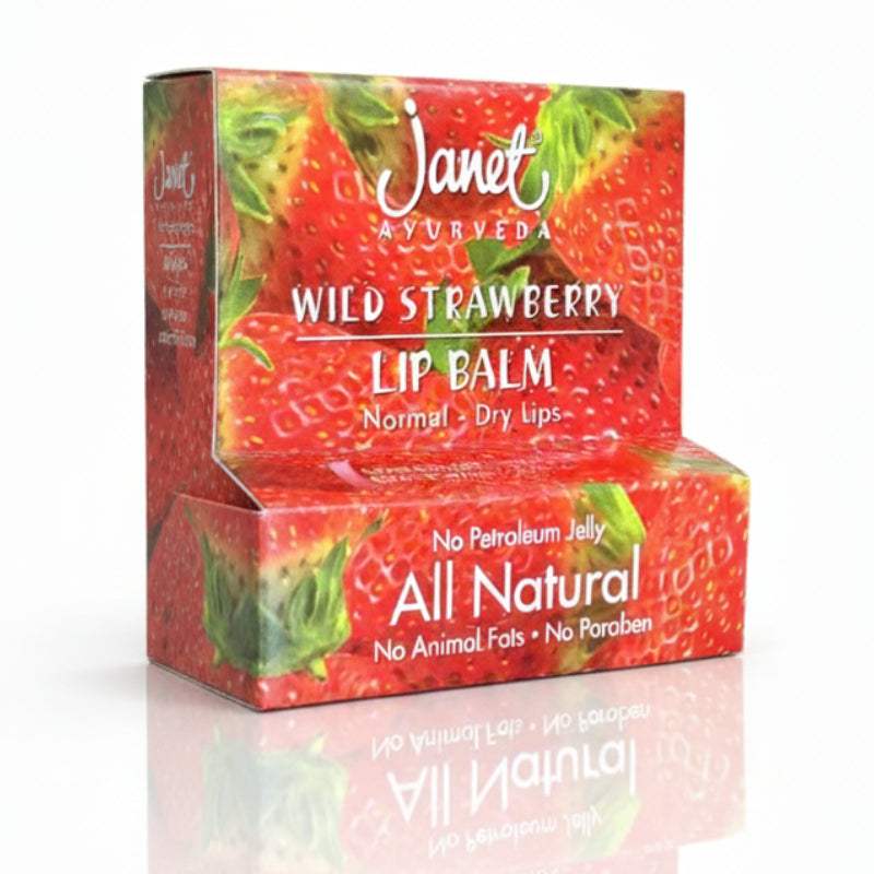 Janet Ayurveda Wild Strawberry Lip Balm