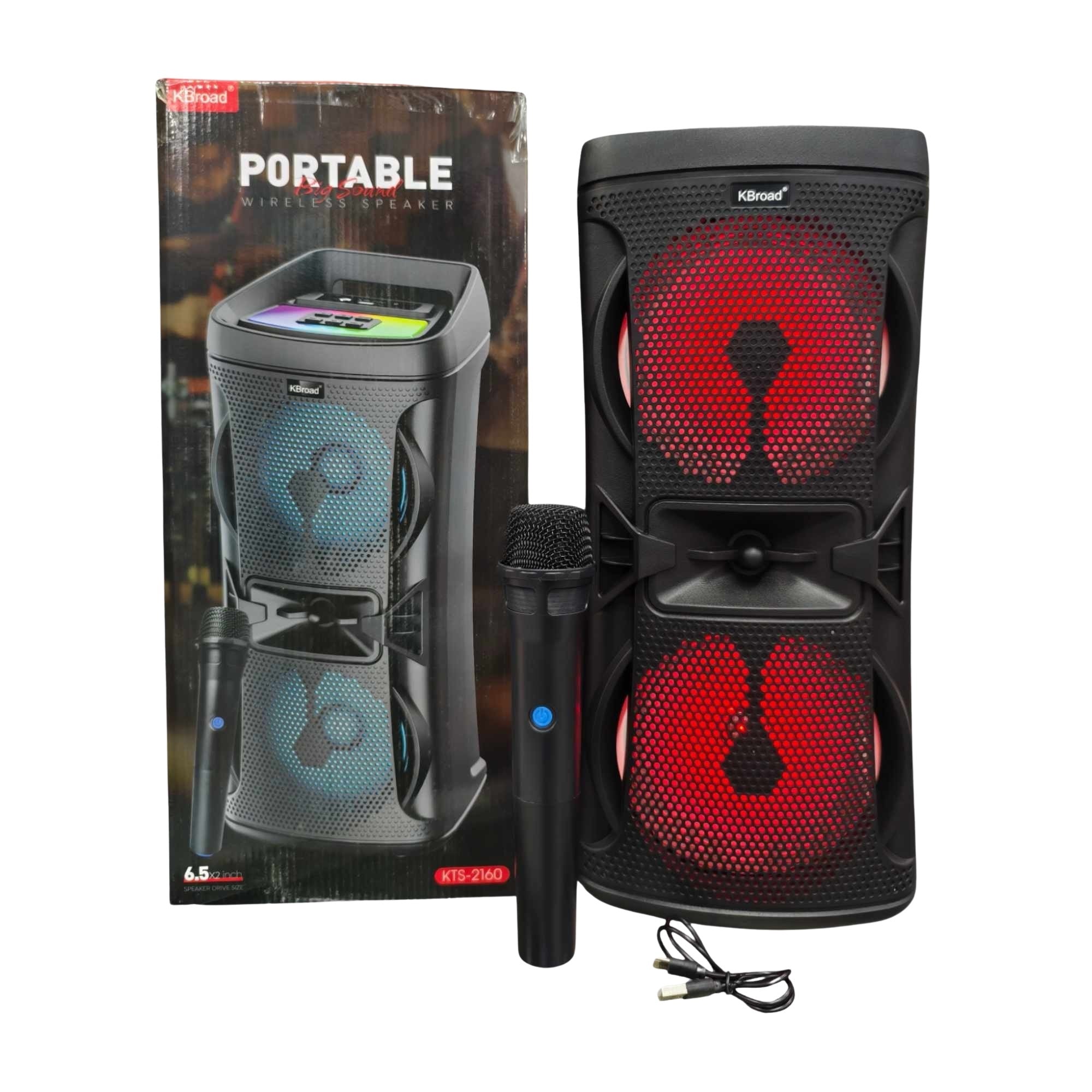 KBroad KTS-2160 Portable Bluetooth Speaker with Mic