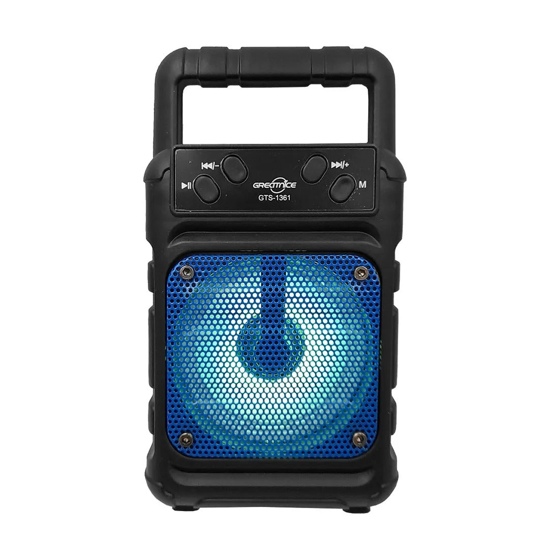 GREATNICE GTS-1361 Wireless Speaker Bluetooth Portable Speaker with LED Light, USB, FM & AUX Support