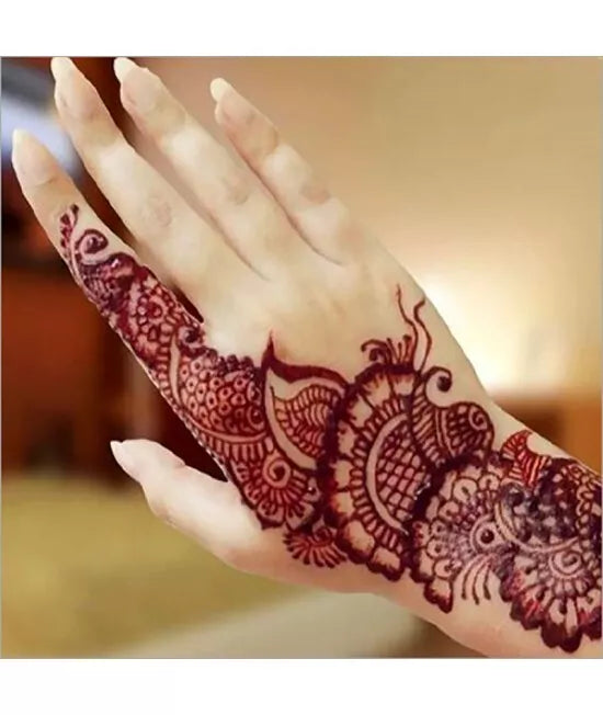 GOLECHA Cherry Heena Cones Fast Drying Instant Mehndi Heena Paste - 1Pcs